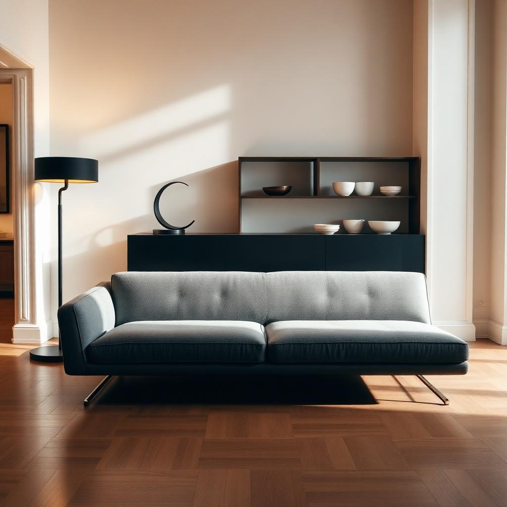 Showroom con arredi di design contemporaneo e luce naturale