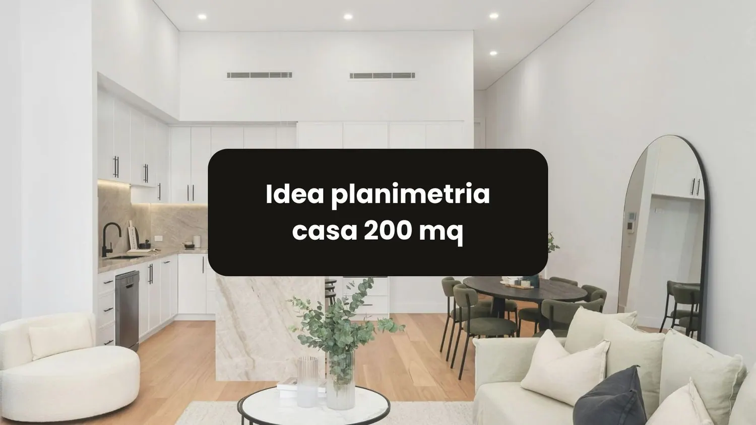 Idea planimetria casa 200 mq per spazi ampi, funzionali e moderni