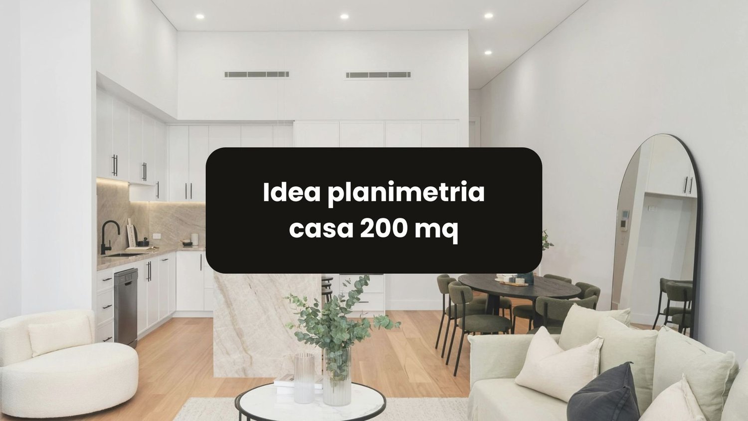 Idea planimetria casa 200 mq per spazi ampi, funzionali e moderni